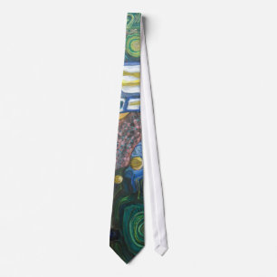 Tie inspired by Hundertwasser