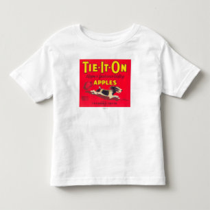 Tie It On Apple Label (red) - Tieton, WA Toddler T-Shirt