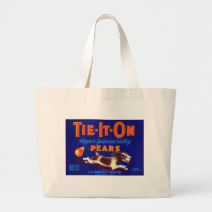 Tie-It-On Pears Large Tote Bag