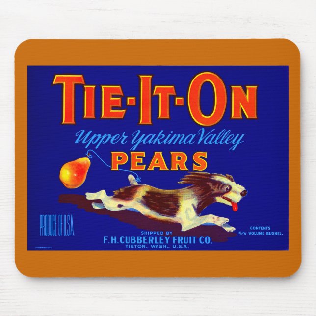 Tie-It-On Pears Mouse Pad (Front)