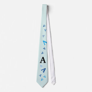 Tie - Jumbled Letters in Blue