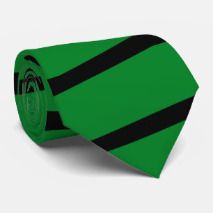 Tie, Kelly Green and Black Stripe Tie