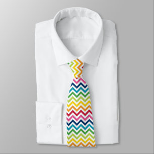 Tie - Multi Coloured Zigzag 3