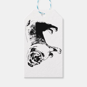 Tie‑On Bulldog Spark Gift Tags