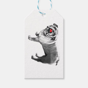 Tie‑On Red Spark Gift Tags