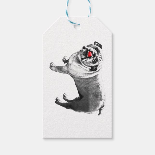 Tie‑On Red Spark Gift Tags (Front)