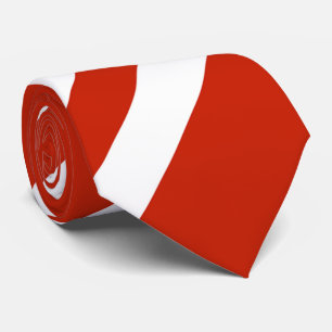 Tie/Red and White Stripes Tie