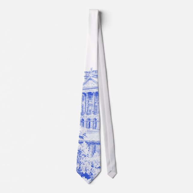 Tie - 'The Grounds at Pemberley' (Blue) (Front)