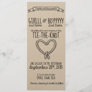 Tie-the-Knot Wedding Invitation