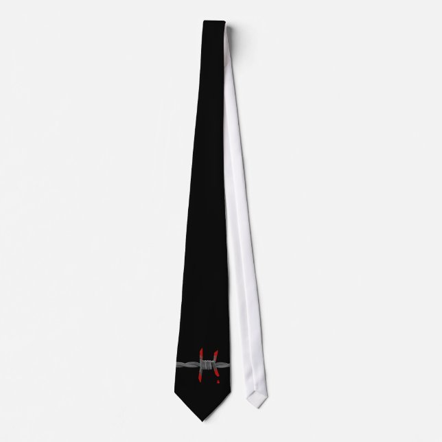 Tie with barbed wire (Front)