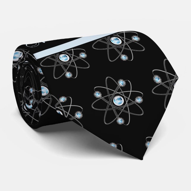Tie with chemistry and science symbol (Rolled)