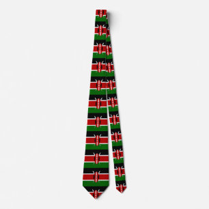 Tie with Flag of Kenya