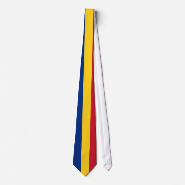 Tie with Flag of Romania (Front)