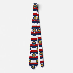 Tie with Flag of Utah, USA