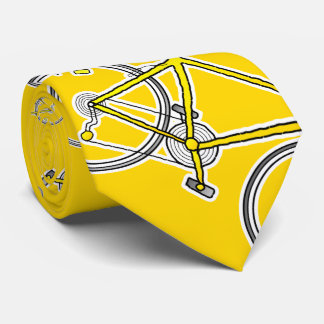 Tie with Golden Yellow Sports Bike Racing Bicycle
