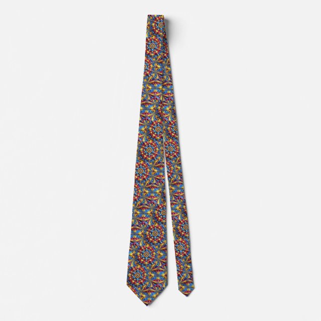 Tie with Romanian Colours Design (Front)