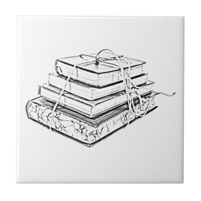 Tied Books Sketch Tile (Front)