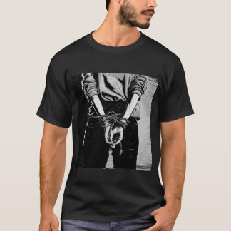 Tied hands shibari BW illustration T-Shirt