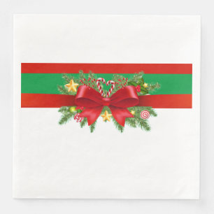 Tied In A Red Bow Napkin