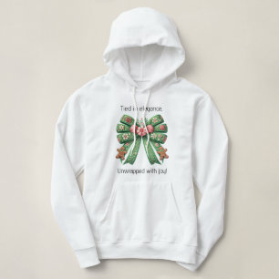 Tied in elegance, unwrapped with joy! Holiday Bow Hoodie