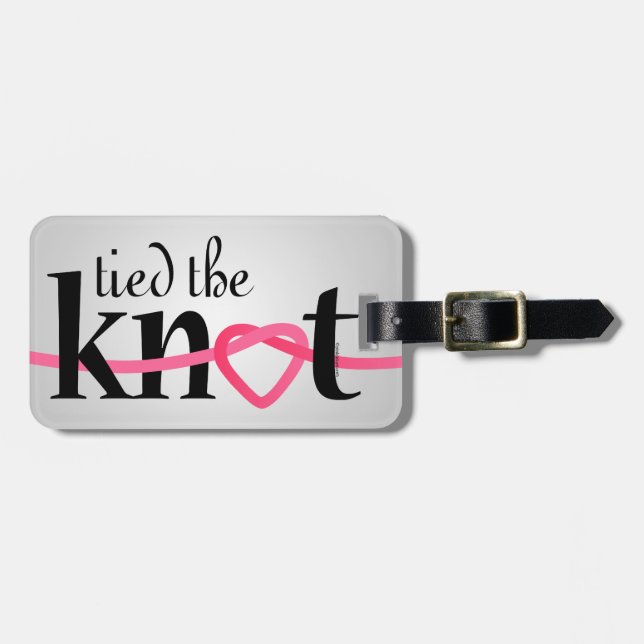 Tied The Knot Luggage Tag (Front Horizontal)