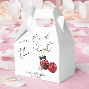 Tied the Knot Wedding Favour Box