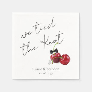 Tied the Knot Wedding Napkin