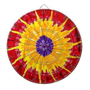 tiedye dartboard