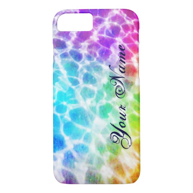 Tiedye Hippie Wavy Rainbow Effect Case-Mate iPhone Case (Back)