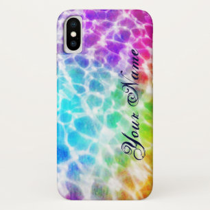 Tiedye Hippie Wavy Rainbow Effect Personalised Case-Mate iPhone Case