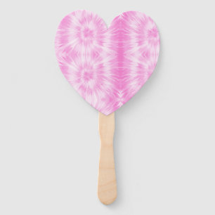 Tiedye Pink Spiral Hippie Tie Dye Hand Fan