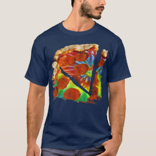 Tiedye Pizza Rainbow Trippy 32695588 T-Shirt