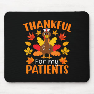 Tiedye Pumpkin Fall Autumn Thanksgiving Lunch Lady Mouse Pad