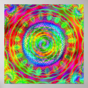 Tiedye Target Poster