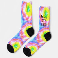 Tiedye Trippy Hippie Psychedelic Retro 70s Custom