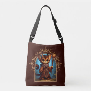 Tiefling Feline Fantasy Adventure Crossbody Bag