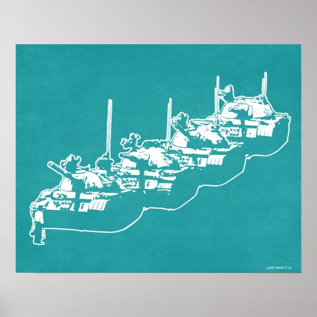 Tienanmen Tank Man Poster (Front)