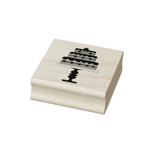 Tiered Cake Rubber Stamp