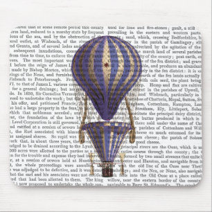 Tiered Hot Air Balloon Blue Mouse Pad