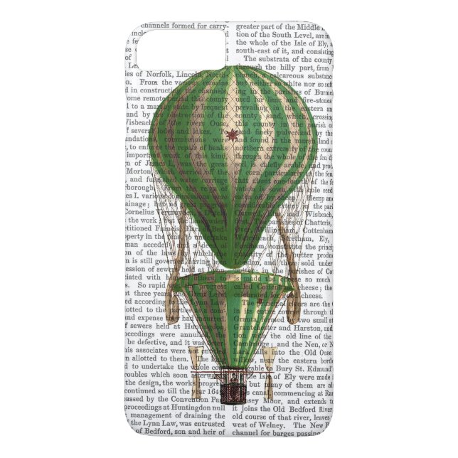 Tiered Hot Air Balloon Green Case-Mate iPhone Case (Back)