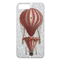 Tiered Hot Air Balloon Print Red