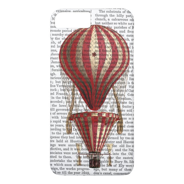 Tiered Hot Air Balloon Print Red Case-Mate iPhone Case (Back)