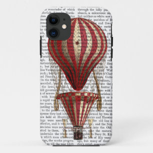 Tiered Hot Air Balloon Print Red iPhone 11 Case