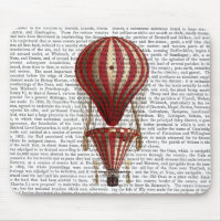 Tiered Hot Air Balloon Print Red