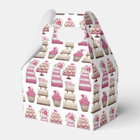 Tiered Wedding Cakes Cute Pattern