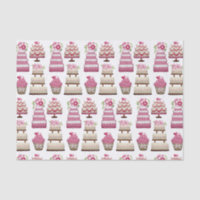 Tiered Wedding Cakes Cute Pattern