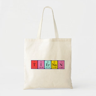 Tiernan periodic table name tote bag