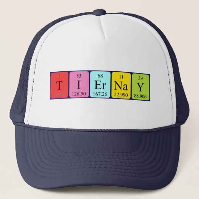 Tiernay periodic table name hat (Front)