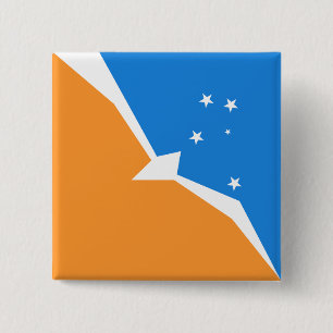 Tierra del Fuego 15 Cm Square Badge
