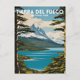 Tierra del Fuego National Park Vintage Postcard